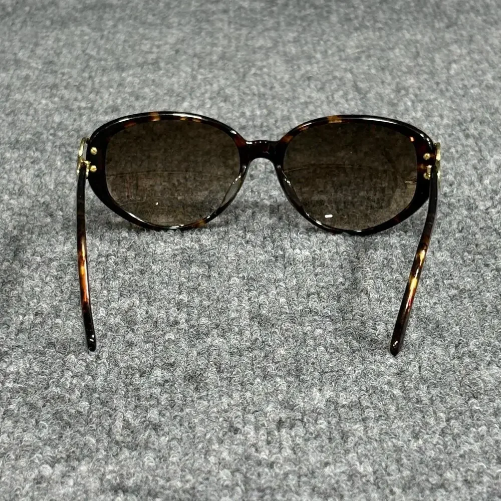 Rocco Originals Sunglasses Womens Brown Tortoise Oval UV400 Tinted Lenses Gold